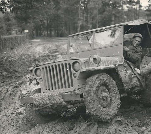 Jeep in mud