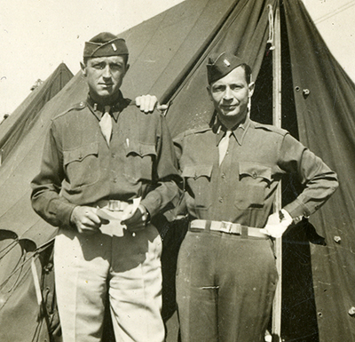 B-20.5-009-Bill Newsom+Pete Joseph in front of tent.copy