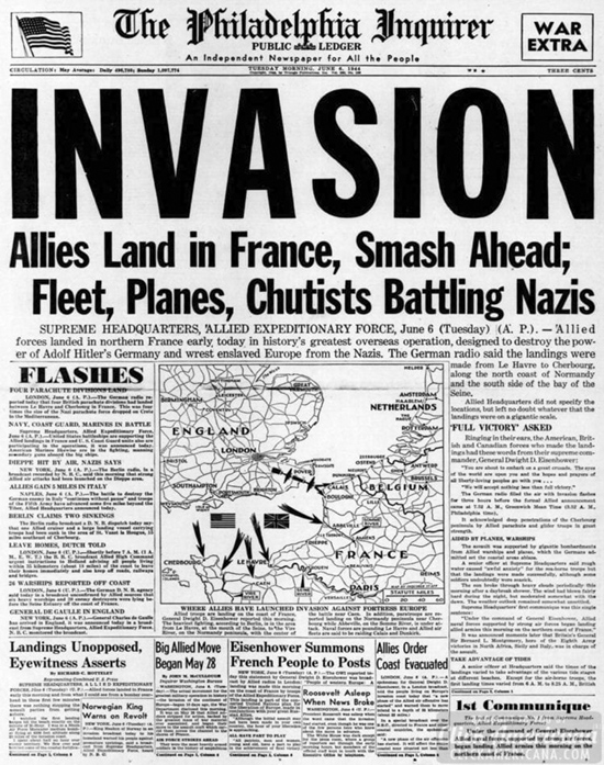 Invasion newspaper