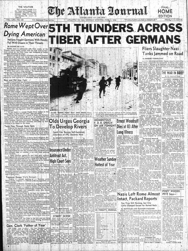 June 5, 1944 newspaper