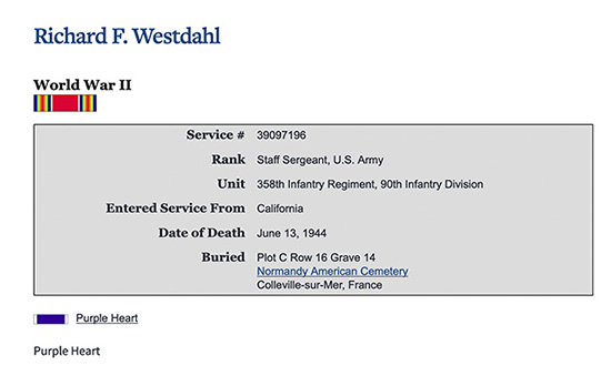 Dick Westdahl memorial copy